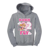 Birthday Girl Paw Patrol Skye Born 2 Fly 2nd Birthday Toddler Hoodie