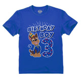 Official Paw Patrol Chase Boys 3rd Birthday Toddler Kids T-Shirt 