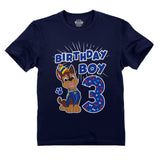Official Paw Patrol Chase Boys 3rd Birthday Toddler Kids T-Shirt