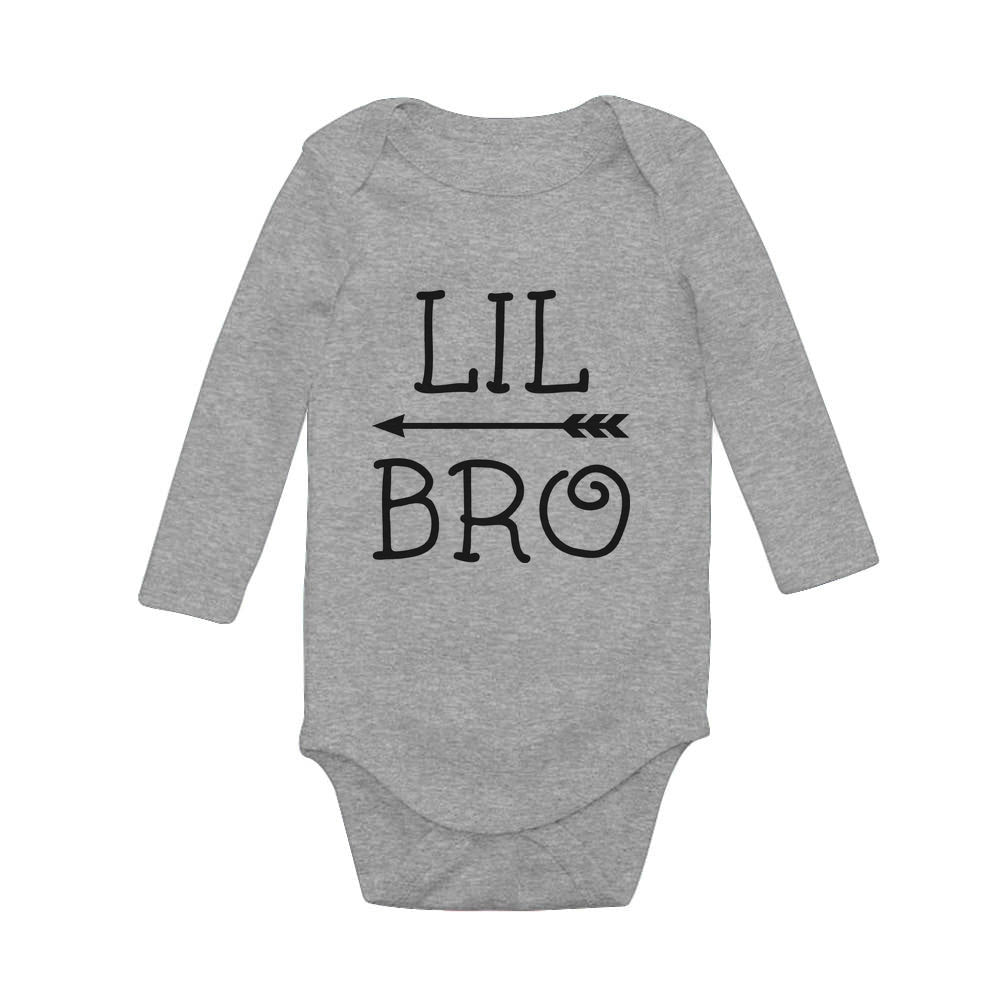 Little Brother Shirt for Boys Baby Announcement Baby Long Sleeve Bodysuit