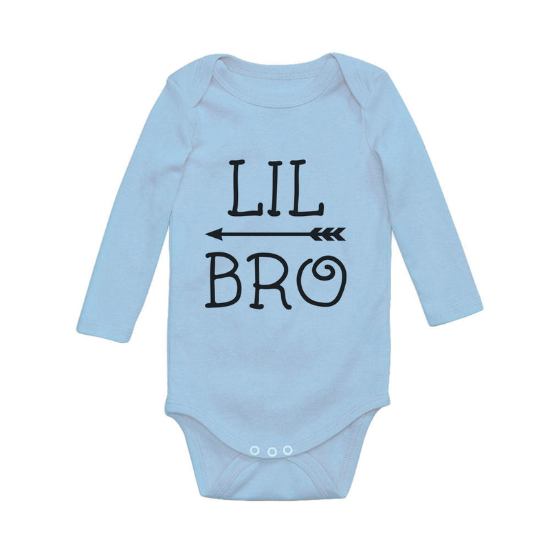 Little Brother Shirt for Boys Baby Announcement Baby Long Sleeve Bodysuit