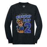 Official Paw Patrol Chase 2nd Birthday Toddler Long sleeve T-Shirt