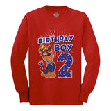 Official Paw Patrol Chase 2nd Birthday Toddler Long sleeve T-Shirt
