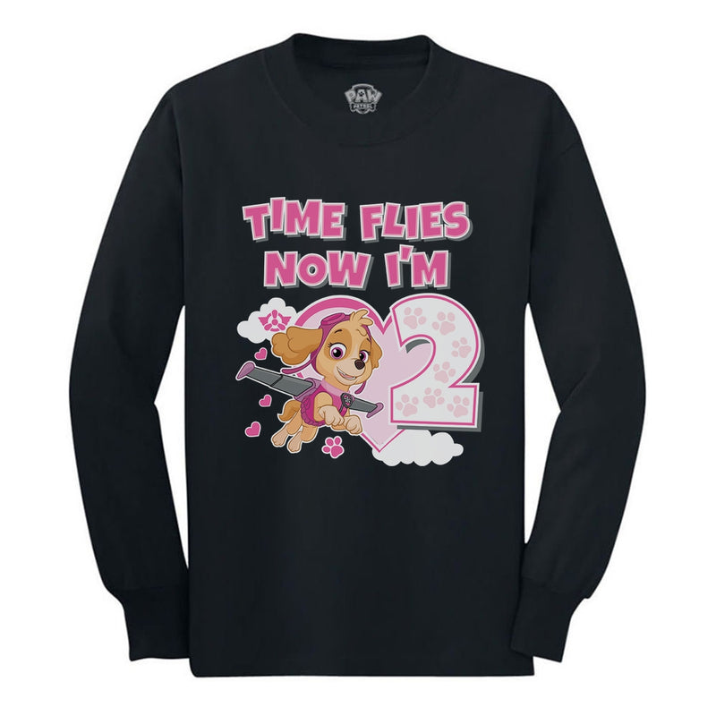 Nickelodeon Paw Patrol Skye 2nd Birthday Girl Toddler Kids Long sleeve T-Shirt
