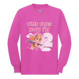 Nickelodeon Paw Patrol Skye 2nd Birthday Girl Toddler Kids Long sleeve T-Shirt 