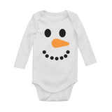 Snowman Outfit for Baby Boy Girl Christmas Holiday Baby Long Sleeve Bodysuit