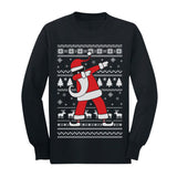 Dabbing Santa Funny Ugly Christmas Party Youth Long Sleeve T-Shirt