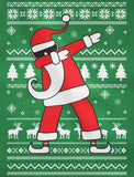 Dabbing Santa Funny Ugly Christmas Party Youth Long Sleeve T-Shirt 
