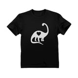 Love Dinosaur Heart Valentine's Day Gift Toddler Kids T-Shirt