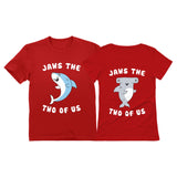 Jaws The Two Of Us Valentine's Day Gift for His & Hers Matching Couples T-shirts