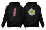 Bacon & Eggs Valentine's Day Gift for Him & Her Funny Matching Couples Hoodies 