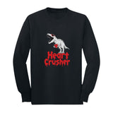 Heart Crusher T-Rex Love Valentine's Day Gift Toddler Kids Long sleeve T-Shirt