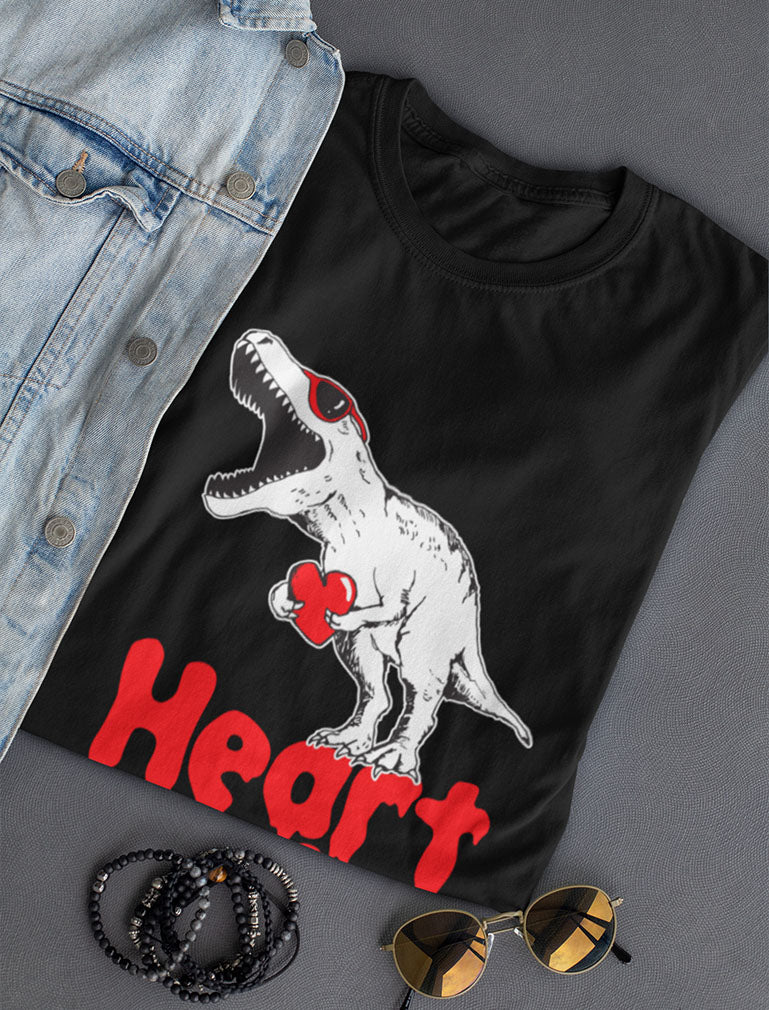 Heart Crusher T-Rex Love Valentine's Day Gift Toddler Kids Long sleeve T-Shirt