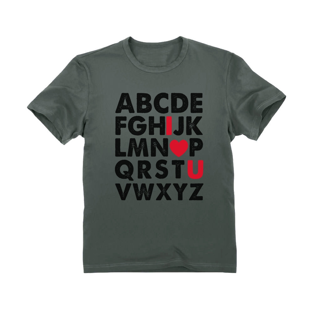 Valentine's Day Gift Alphabet ABC I Love You Toddler Kids T-Shirt