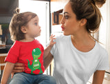 Valentine's Day Gift I Love You This Much T-Rex Raptor Infant Kids T-Shirt