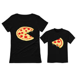 Pizza Pie & Slice Child & Women's Matching T-Shirts 
