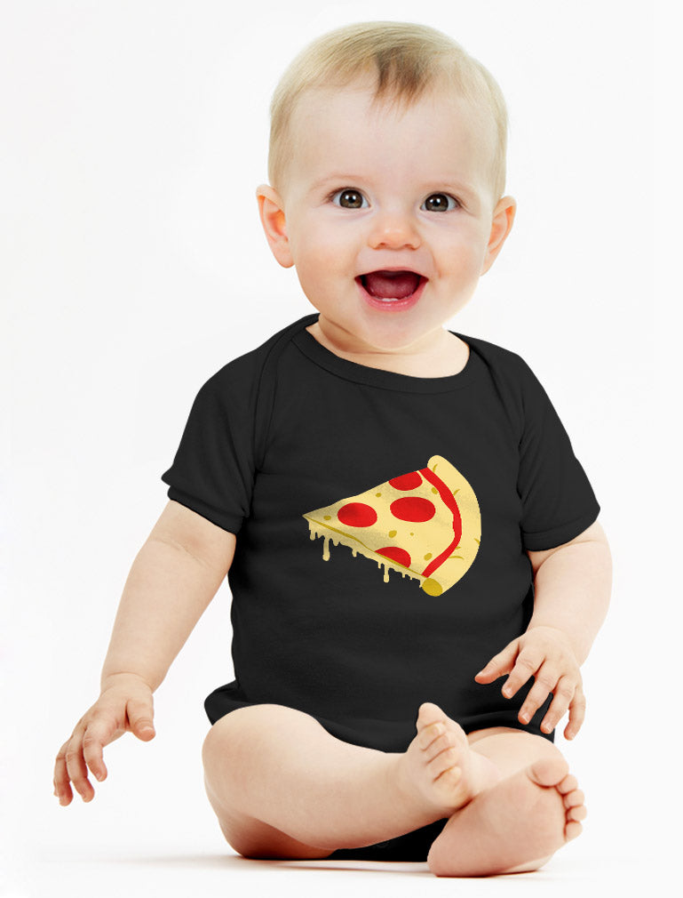 Pizza Pie & Slice Baby Bodysuit & Women's T-Shirt Matching Set Mom & Baby Set