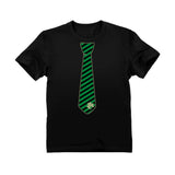 Irish Clover Striped Tie St Patrick's Day Toddler Kids T-Shirt