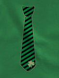 Irish Clover Striped Tie St Patrick's Day Toddler Kids T-Shirt
