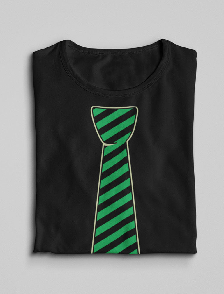 Irish Clover Striped Tie St Patrick's Day Toddler Kids T-Shirt