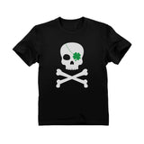 Irish Clover Skull Cool St. Patrick's Day Toddler Kids T-Shirt