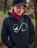 Horse Lover Gift Infinite Love Women Hoodie 