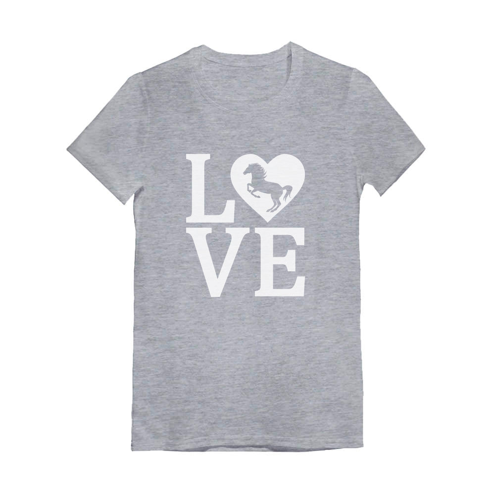 Love Horses Youth Kids Girls' Fitted T-Shirt