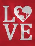 Love Horses Youth Kids Girls' Fitted T-Shirt