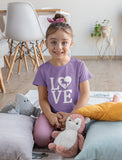 Love Horses Youth Kids Girls' Fitted T-Shirt