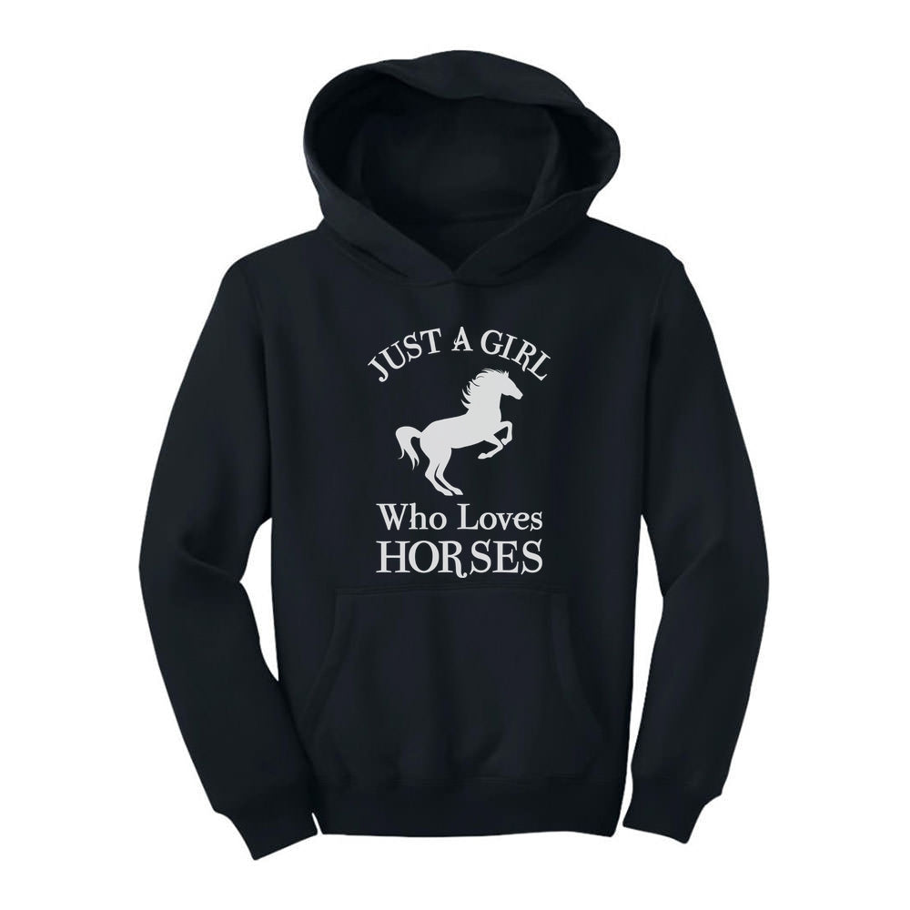 Just A Girl Who Love Horses Youth Hoodie