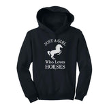 Just A Girl Who Love Horses Youth Hoodie