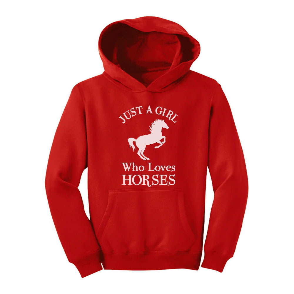 Just A Girl Who Love Horses Youth Hoodie
