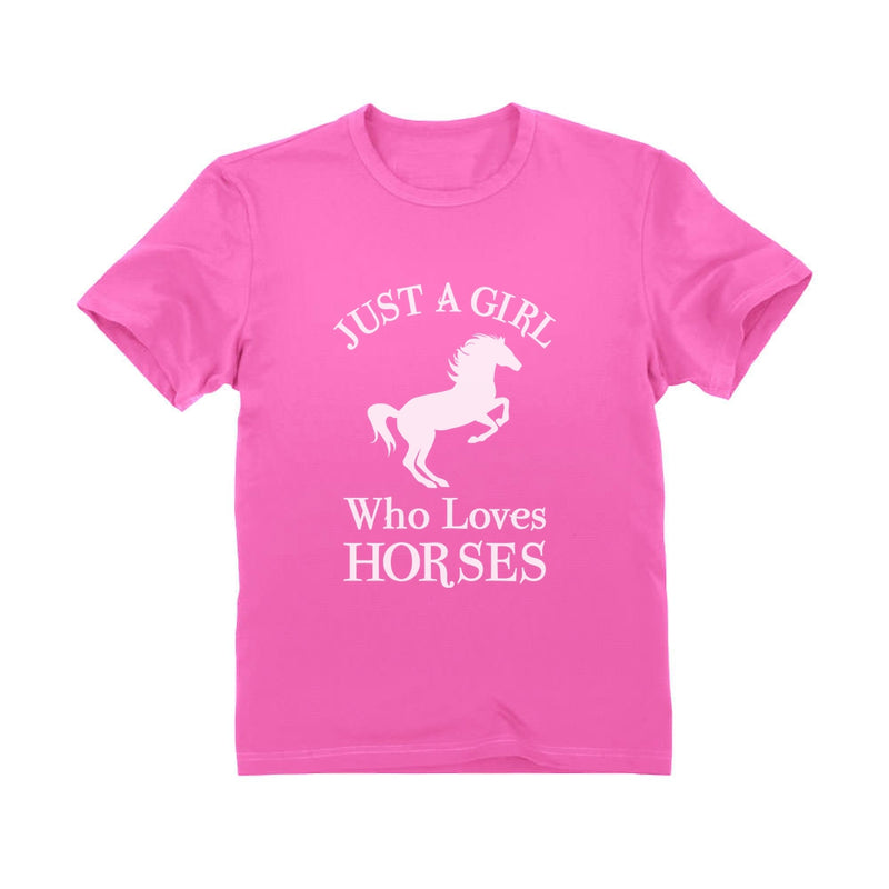 Just A Girl Who Love Horses Youth Kids T-Shirt