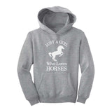 Just A Girl Who Love Horses Youth Hoodie