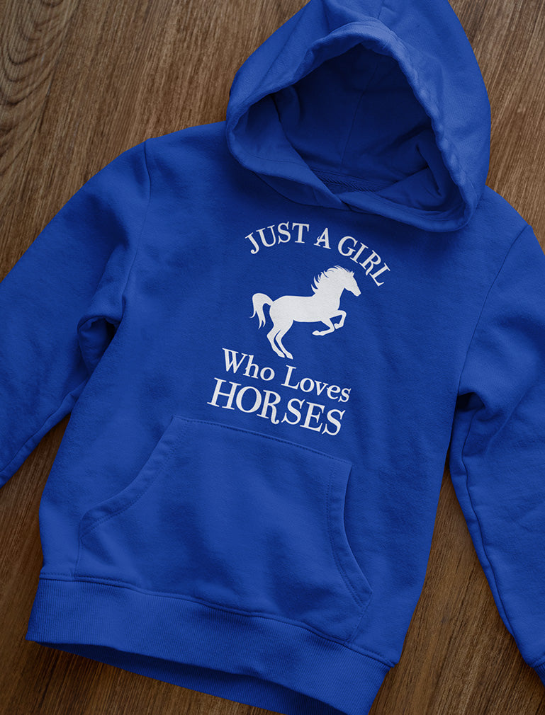 Just A Girl Who Love Horses Youth Hoodie