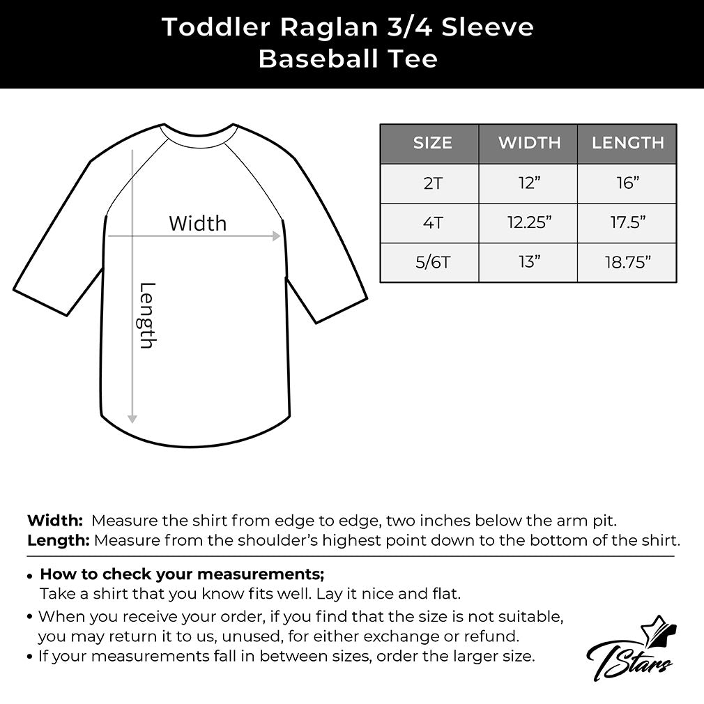 Irish Lucky Clover St. Patrick's Day Toddler Raglan 3/4 Sleeve Baseball Tee