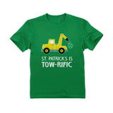 St. Patrick's Day Clover Tractor Toddler Kids T-Shirt