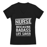 Bad*ss Lifesaver Wasn't a Job Title T-Shirt for A Nurse 