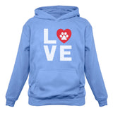 Dog Paw Print Love Dogs My Best Friend - Animal Lover Women Hoodie