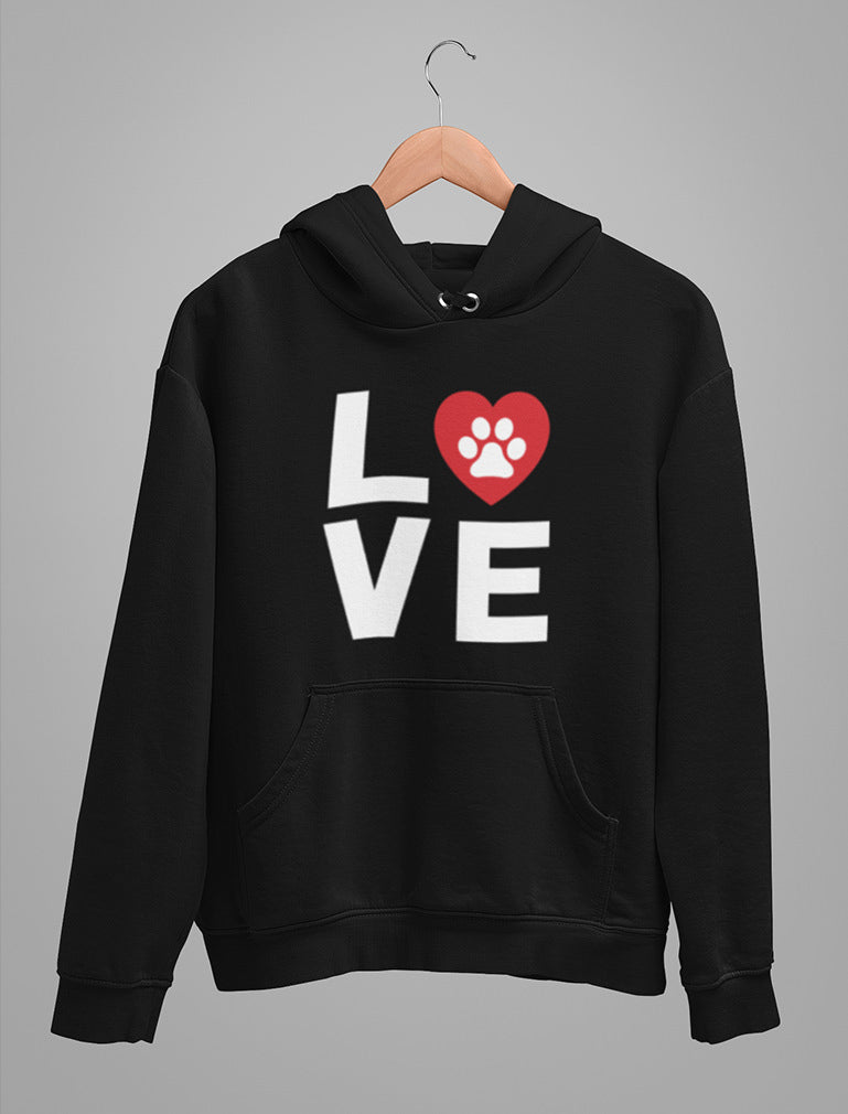 Dog Paw Print Love Dogs My Best Friend - Animal Lover Women Hoodie