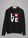 Dog Paw Print Love Dogs My Best Friend - Animal Lover Women Hoodie
