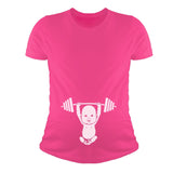 Reps for Mom - Very Cute Baby Lifter - Funny Pregnancy Maternity Shirt 