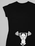Reps for Mom - Very Cute Baby Lifter - Funny Pregnancy Maternity Shirt