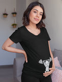 Reps for Mom - Very Cute Baby Lifter - Funny Pregnancy Maternity Shirt