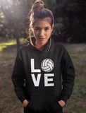 Love Volleyball - Gift Idea for Volleyball Fans Women Hoodie