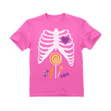 Candy Skeleton - Halloween Kids Toddler Kids T-Shirt