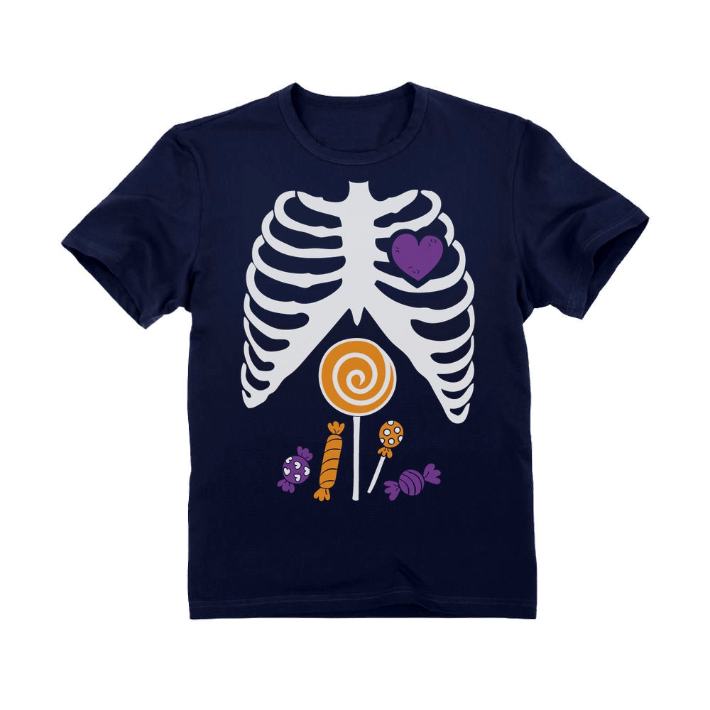Candy Skeleton - Halloween Kids Toddler Kids T-Shirt