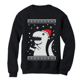 Ugly Christmas Sweater Big Trex Santa - Funny Xmas Women Sweatshirt