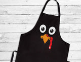 Turkey Face - Funny Thanksgiving Cooking Chef Apron 