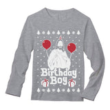 Jesus Birthday Boy Ugly Christmas Sweater Xmas Holiday Long Sleeve T-Shirt